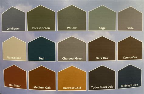 ronseal fence life colour chart.